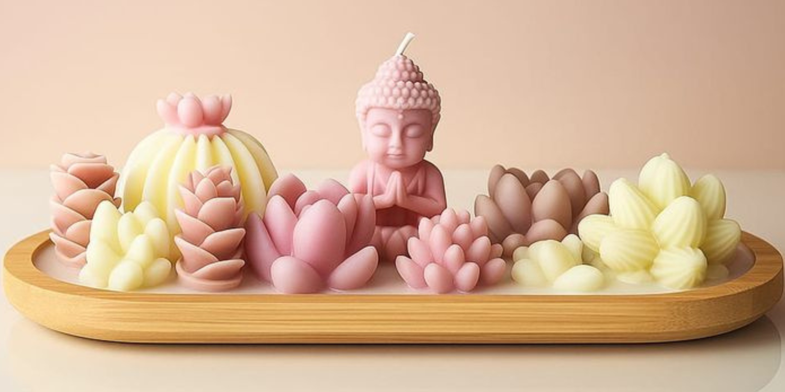 Home Velas en forma de planta