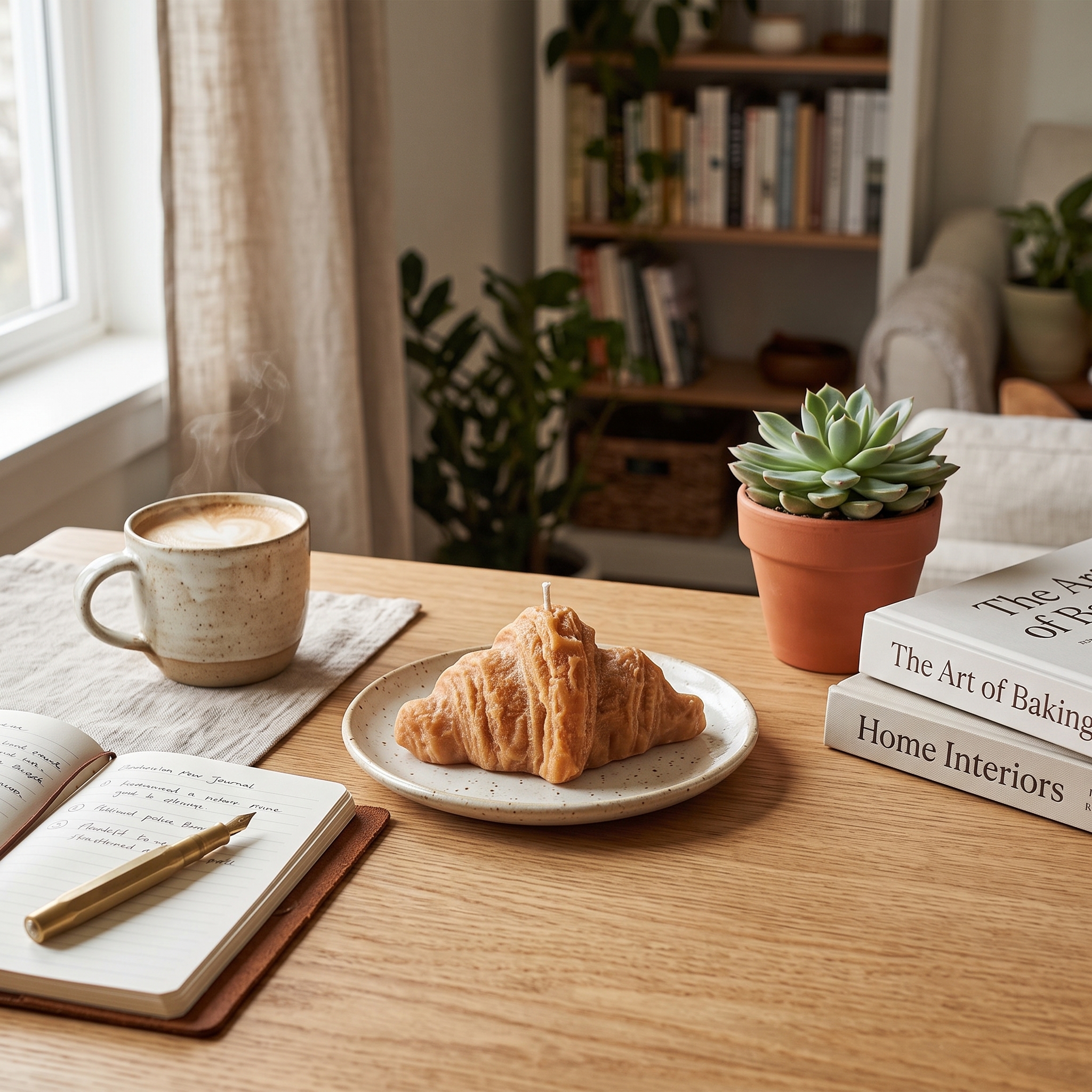 Vela Decorativa Croissant - ANAVRIN vela croissant frances decoracion escritorio anavrin